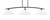 Toltec Lighting - 3733-MB-318 - Three Light Bar - Kurve - Matte Black