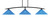 Toltec Lighting - 3733-MB-415 - Three Light Bar - Kurve - Matte Black