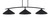Toltec Lighting - 3733-MB-424-MB - Three Light Bar - Kurve - Matte Black