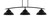 Toltec Lighting - 3733-MB-428-MB - Three Light Bar - Kurve - Matte Black