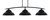 Toltec Lighting - 3733-MB-429-MB - Three Light Bar - Kurve - Matte Black