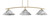 Toltec Lighting - 3733-NAB-2169 - Three Light Bar - Kurve - New Age Brass