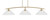 Toltec Lighting - 3733-NAB-308 - Three Light Bar - Kurve - New Age Brass