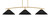 Toltec Lighting - 3733-NAB-4019 - Three Light Bar - Kurve - New Age Brass