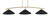 Toltec Lighting - 3733-NAB-424-MB - Three Light Bar - Kurve - New Age Brass
