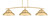 Toltec Lighting - 3733-NAB-429-NAB - Three Light Bar - Kurve - New Age Brass
