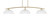 Toltec Lighting - 3733-NAB-540 - Three Light Bar - Kurve - New Age Brass