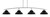 Toltec Lighting - 3734-GP-428-MB - Four Light Bar - Kurve - Graphite