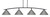 Toltec Lighting - 3734-MB-420-GP - Four Light Bar - Kurve - Matte Black