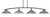 Toltec Lighting - 3734-MB-424-GP - Four Light Bar - Kurve - Matte Black