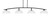 Toltec Lighting - 3734-MB-540 - Four Light Bar - Kurve - Matte Black