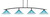Toltec Lighting - 3734-MB-715 - Four Light Bar - Kurve - Matte Black