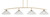 Toltec Lighting - 3734-NAB-2162 - Four Light Bar - Kurve - New Age Brass