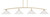 Toltec Lighting - 3734-NAB-411 - Four Light Bar - Kurve - New Age Brass