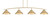 Toltec Lighting - 3734-NAB-428-NAB - Four Light Bar - Kurve - New Age Brass