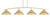 Toltec Lighting - 3734-NAB-429-NAB - Four Light Bar - Kurve - New Age Brass