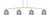 Toltec Lighting - 3734-NAB-4912 - Four Light Bar - Kurve - New Age Brass