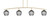 Toltec Lighting - 3734-NAB-4922 - Four Light Bar - Kurve - New Age Brass