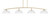 Toltec Lighting - 3734-NAB-540 - Four Light Bar - Kurve - New Age Brass