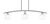 Toltec Lighting - 3736-GP-4101 - Three Light Island Pendant - Kurve - Graphite
