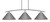 Toltec Lighting - 3736-GP-420-GP - Three Light Island Pendant - Kurve - Graphite