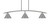 Toltec Lighting - 3736-GP-421-GP - Three Light Island Pendant - Kurve - Graphite