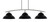 Toltec Lighting - 3736-GP-428-MB - Three Light Island Pendant - Kurve - Graphite
