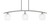 Toltec Lighting - 3736-GP-4811 - Three Light Island Pendant - Kurve - Graphite