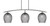 Toltec Lighting - 3736-GP-4902 - Three Light Island Pendant - Kurve - Graphite