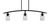 Toltec Lighting - 3736-MB-3002 - Three Light Island Pendant - Kurve - Matte Black