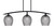 Toltec Lighting - 3736-MB-4902 - Three Light Island Pendant - Kurve - Matte Black