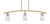 Toltec Lighting - 3736-NAB-3002 - Three Light Island Pendant - Kurve - New Age Brass