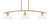 Toltec Lighting - 3736-NAB-304 - Three Light Island Pendant - Kurve - New Age Brass