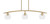 Toltec Lighting - 3736-NAB-4100 - Three Light Island Pendant - Kurve - New Age Brass