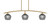 Toltec Lighting - 3736-NAB-4622 - Three Light Island Pendant - Kurve - New Age Brass