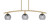 Toltec Lighting - 3736-NAB-5112 - Three Light Island Pendant - Kurve - New Age Brass