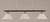 Toltec Lighting - 373-CHMB-5731 - Three Light Billiard Bar - Oxford - Chrome/Matte Black