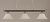 Toltec Lighting - 373-CHMB-5831 - Three Light Billiard Bar - Oxford - Chrome/Matte Black