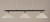 Toltec Lighting - 373-CHMB-714 - Three Light Billiard Bar - Oxford - Chrome/Matte Black