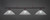 Toltec Lighting - 373-DG-711 - Three Light Bar - Oxford - Dark Granite