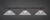 Toltec Lighting - 373-DG-714 - Three Light Bar - Oxford - Dark Granite