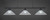 Toltec Lighting - 373-MB-411 - Three Light Bar - Oxford - Matte Black