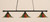 Toltec Lighting - 373-MB-764 - Three Light Billiard Bar - Oxford - Matte Black