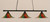 Toltec Lighting - 373-MB-767 - Three Light Billiard Bar - Oxford - Matte Black