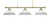Toltec Lighting - 373-NAB-318 - Three Light Bar - Oxford - New Age Brass