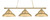 Toltec Lighting - 373-NAB-429 - Three Light Bar - Oxford - New Age Brass