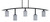 Toltec Lighting - 3745-MB-4062 - Five Light Bar - Kurve - Matte Black