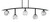 Toltec Lighting - 3745-MB-4109 - Five Light Bar - Kurve - Matte Black