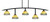 Toltec Lighting - 3745-MB-9405 - Five Light Bar - Kurve - Matte Black