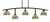 Toltec Lighting - 3745-MB-9435 - Five Light Bar - Kurve - Matte Black